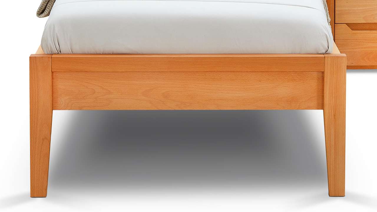 Postel Postelia LAKE Buk 80x200 cm - Dřevěné jednolůžko z bukového masivu (obrázek 3)