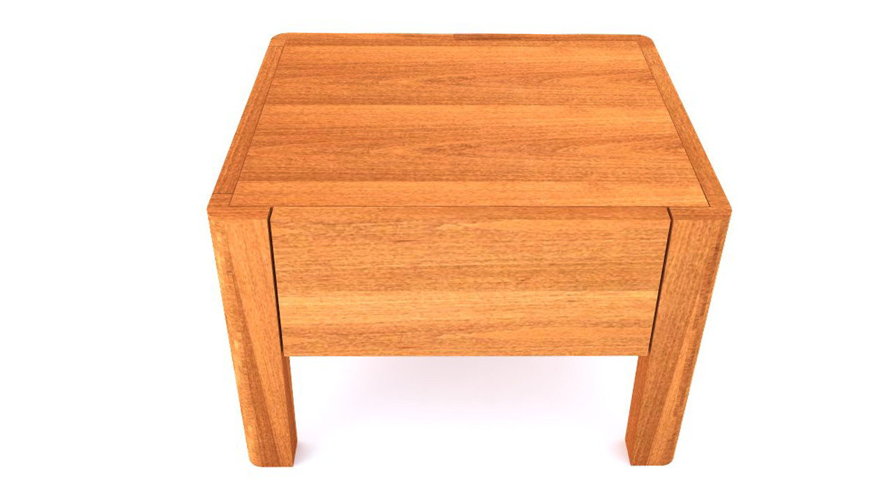 Dřevěný noční stolek Postelia GIULIA 1Z 50x40x45 cm - Provedení masiv Buk nebo za příplatek Dub (obrázek 3)