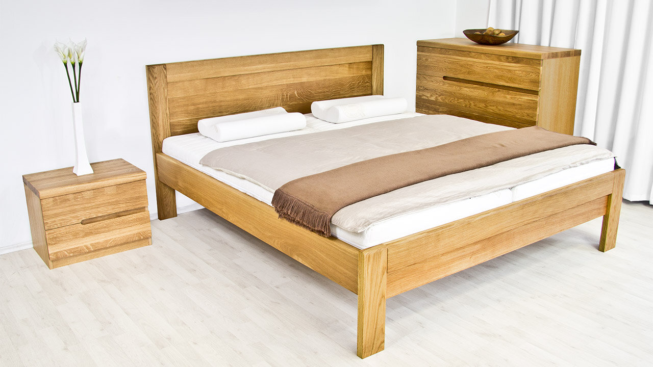 Postelia noční stolek PALERMO 45 cm 60x40 cm - masiv Buk (obrázek 6)