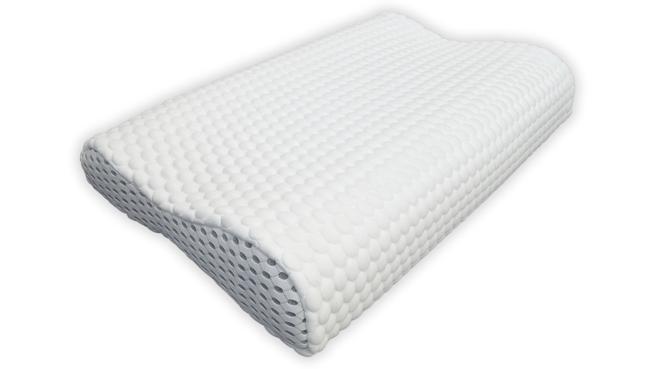 Anatomický polštář Postelia VISCO ANATOMIC AIR HARD 60x35 cm z perforované líné pěny Obrázek