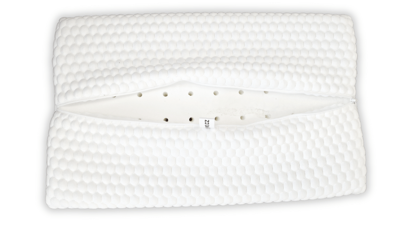 Anatomický polštář Postelia VISCO ANATOMIC AIR HARD 60x35 cm z perforované líné pěny Obrázek