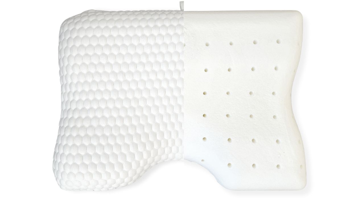 Anatomický polštář Postelia VISCO SHAPE AIR SOFT 53x40 cm z perforované líné pěny Obrázek