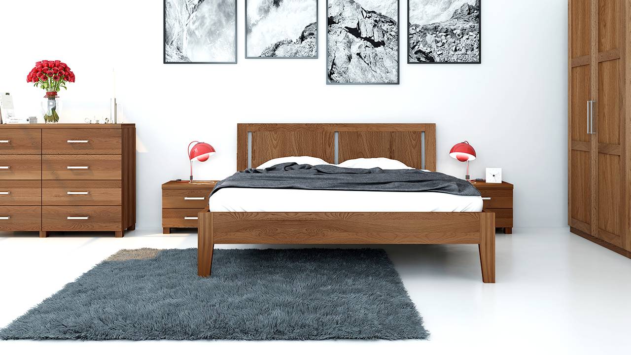 Postel Postelia GITA Buk 180x210 - Dřevěná postel z masivu, bukové dvoulůžko o šíři masivu 4 cm (obrázek 10)