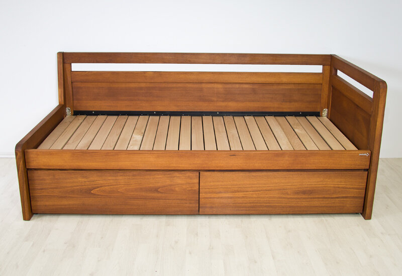 Postel Postelia SOFA DUO Buk 180x200 / 2x 90x200 - Rozkládací dřevěná postel z masivu (obrázek 9)