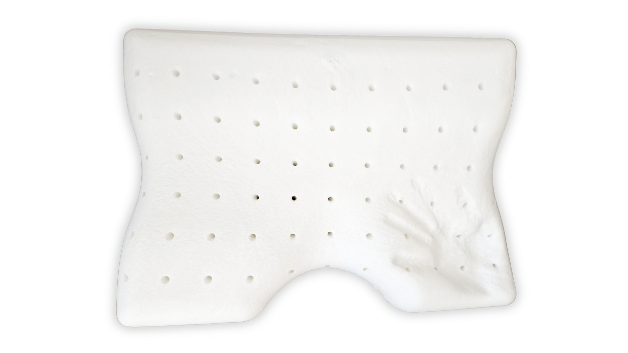 Anatomický polštář Postelia VISCO SHAPE AIR SOFT 53x40 cm z perforované líné pěny Obrázek