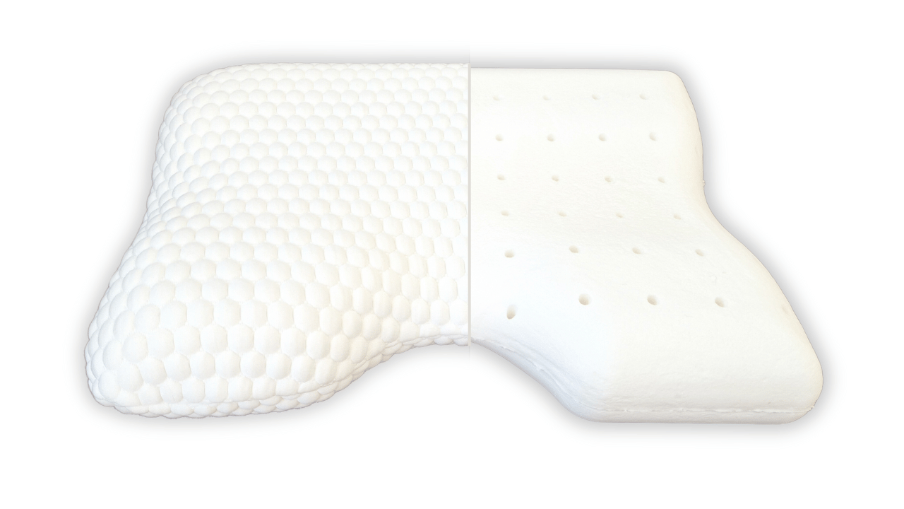 Anatomický polštář Postelia VISCO SHAPE AIR SOFT 53x40 cm z perforované líné pěny Obrázek